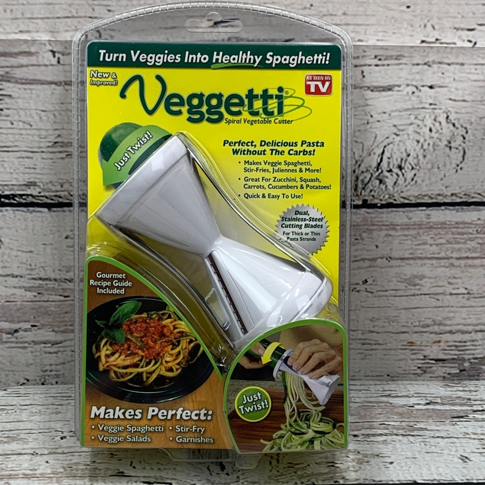 Veggetti Spiral Vegetable Cutter Turn‎ Veggies Into Healthy Spaghetti New